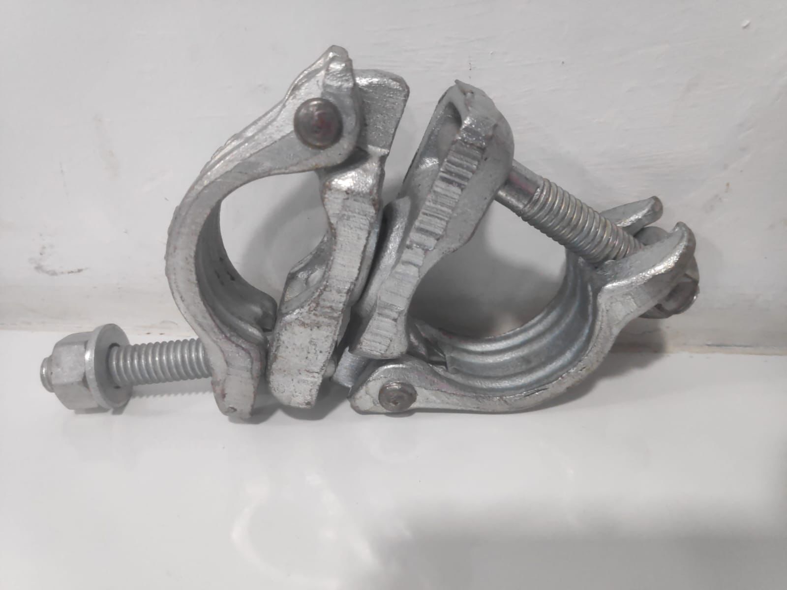 Construction site scaffolding rental setup for residential project, Mundra, Gujarat