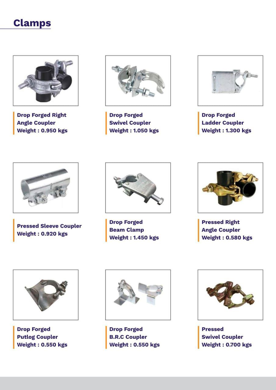 Industrial scaffolding rental setup at commercial construction site, Mundra, Gujarat
